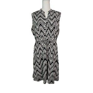 Robert Louis Women's Sleeveless Dress, Size XL, Shirt Waist, Button Front